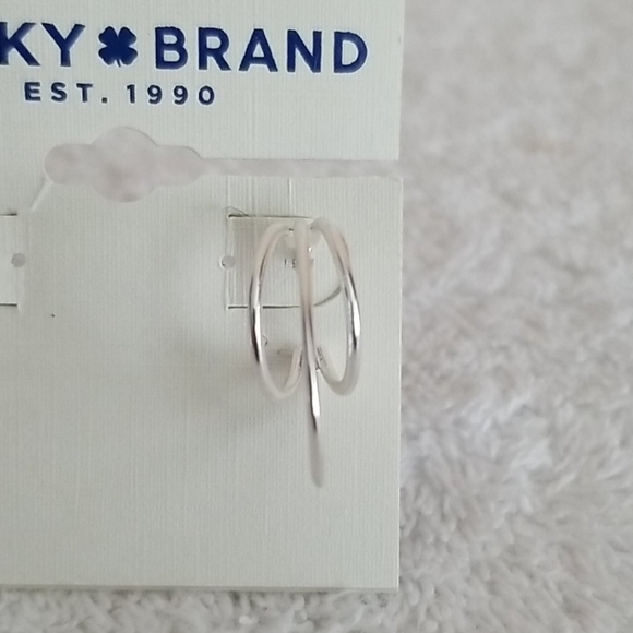 New Lucky Brand Link Hoop Earrings. - Picture 5 of 6